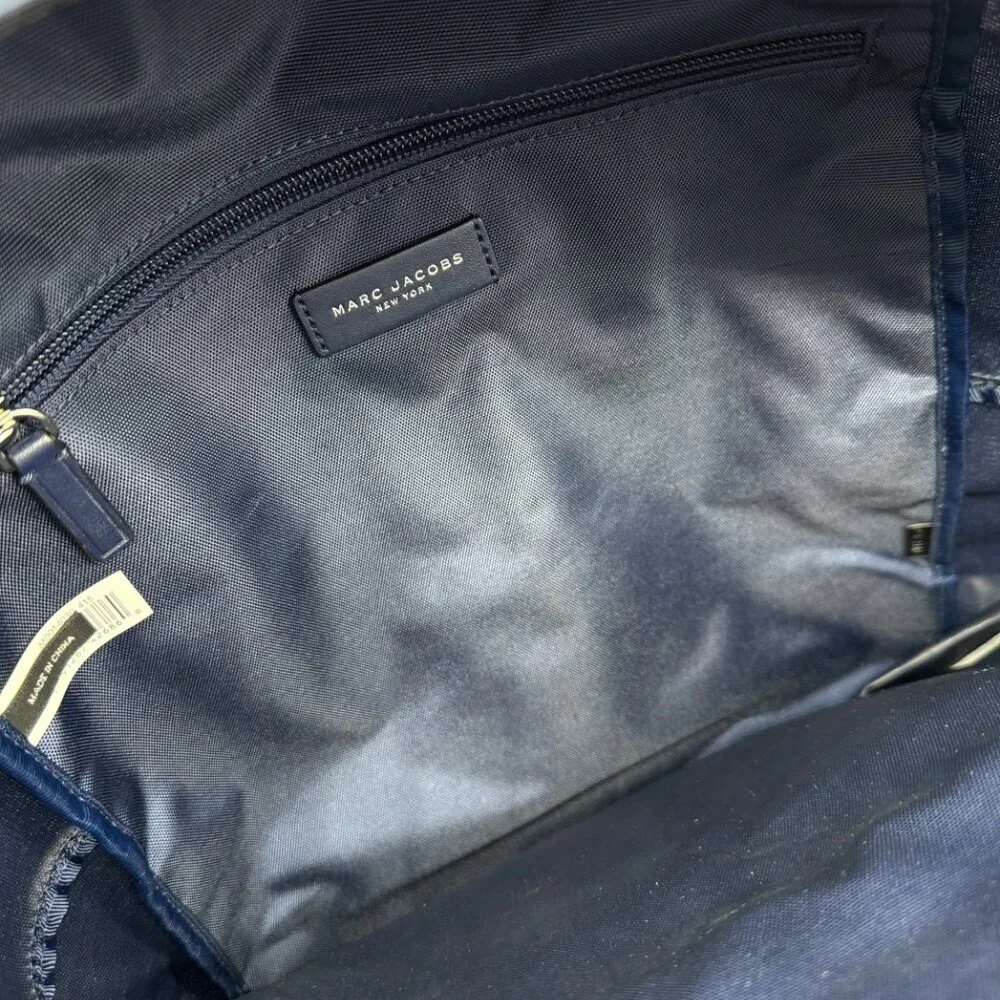 MARC JACOBS Trek nylon medium women's school backpack -Midnight blue